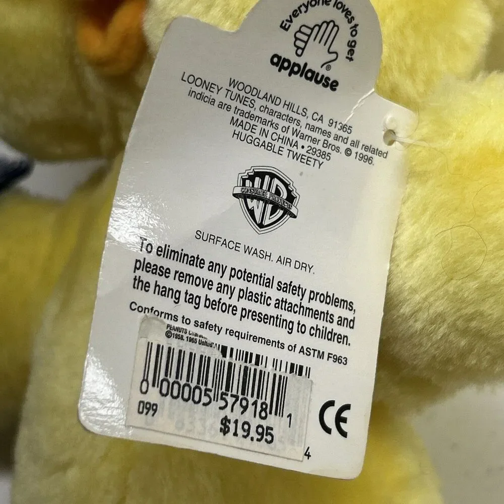Vintage 90’s Tweety Bird Bundle - Lot Of 2 - 1996 & 1998 - Looney‎ Tunes
